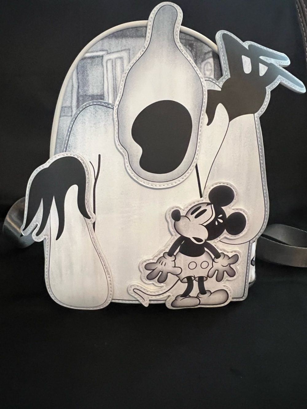 RARE X Lasr Exclusive Disney the Haunted House Mickey Loungefly backpack and wal - Picture 7 of 7